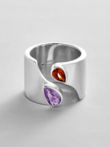 BaubleBar Light Amethyst|Garnet -
Personalized crystal ring