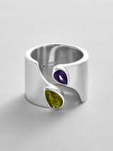 BaubleBar Peridot|Amethyst -
Personalized crystal ring