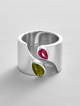 BaubleBar Peridot|Ruby -
Personalized crystal ring
