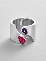 BaubleBar Ruby|Amethyst -
Personalized crystal ring