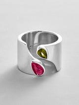 BaubleBar Ruby|Peridot -
Personalized crystal ring
