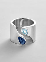 BaubleBar Sapphire|Aquamarine -
Personalized crystal ring