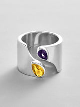 BaubleBar Topaz|Amethyst -
Personalized crystal ring