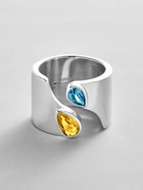 BaubleBar Topaz|Blue Zircon -
Personalized crystal ring