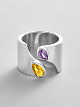BaubleBar Topaz|Light Amethyst -
Personalized crystal ring