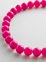 BaubleBar Mini Jane Beaded Necklace - Fuchsia Agate Bead -
Chunky pink necklace