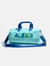 BaubleBar Thready to Go Kids' Custom Duffle - Light Blue/Blue Multi -
Children's day bag