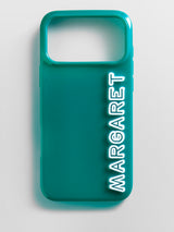 BaubleBar Fine Line Custom iPhone Case - Teal Blue/White