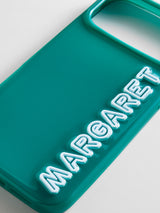 BaubleBar Fine Line Custom iPhone Case - Teal Blue/White