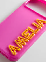 BaubleBar Fine Line Custom iPhone Case - Magenta/Yellow