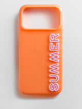 BaubleBar Fine Line Custom iPhone Case - Orange/Light Pink