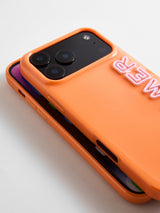 BaubleBar Fine Line Custom iPhone Case - Orange/Light Pink