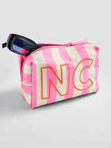 BaubleBar Striped Take It Away Custom Storage Pouch - Custom Flamingo -
Jewelry Storage Pouch