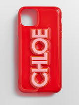 BaubleBar Block Font Custom iPhone Case - Bright Red/Pink -
Custom Phone Case