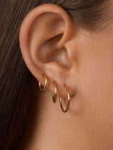 BaubleBar Verbena 18K Gold Earrings - 15MM - 
    18K gold plated sterling silver - Offered in multiple sizes