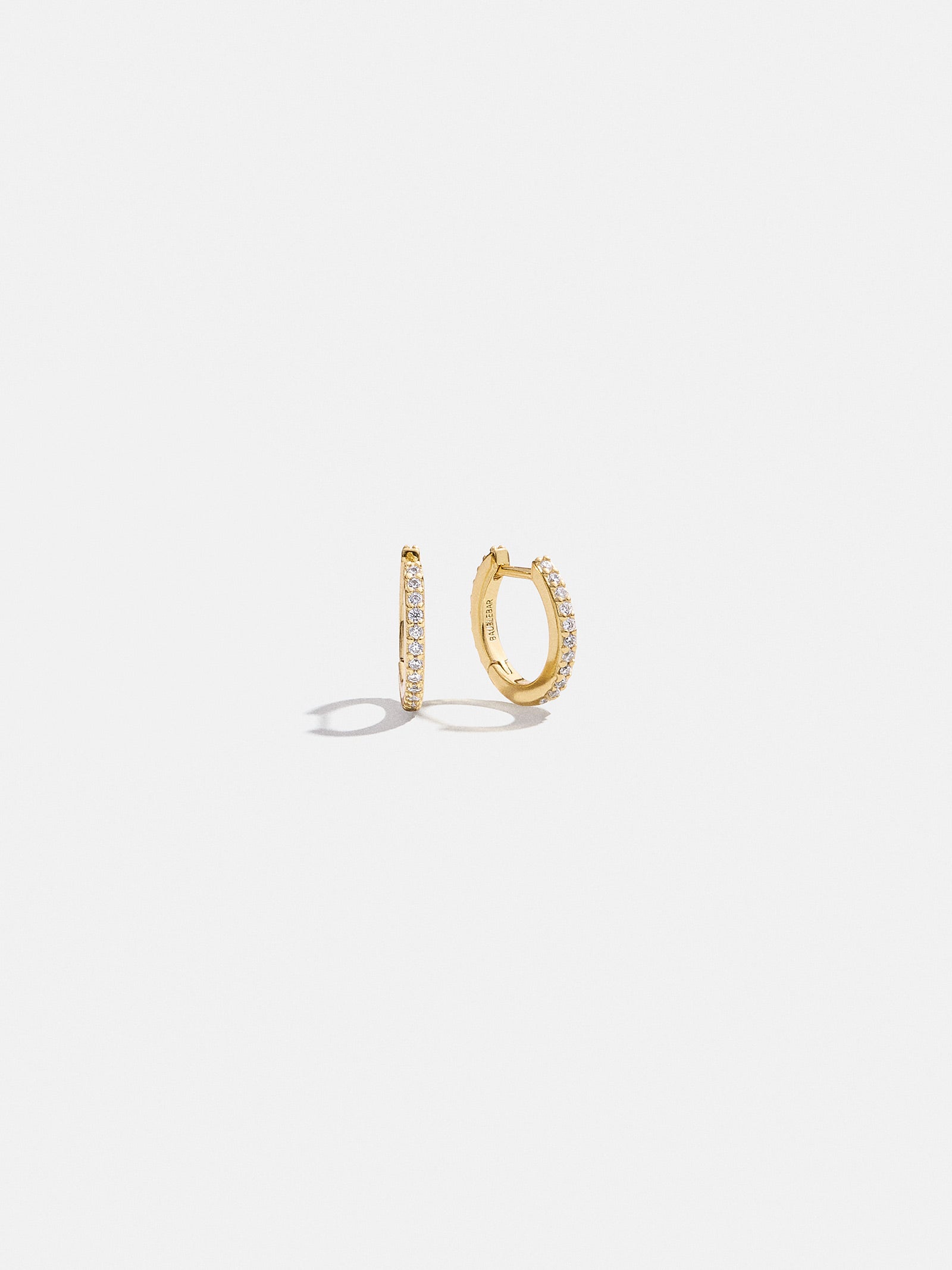 variant:18K Gold Plated Sterling Silver. Pavé Cubic Zirconia Stones