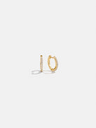 variant:18K Gold Plated Sterling Silver. Pavé Cubic Zirconia Stones