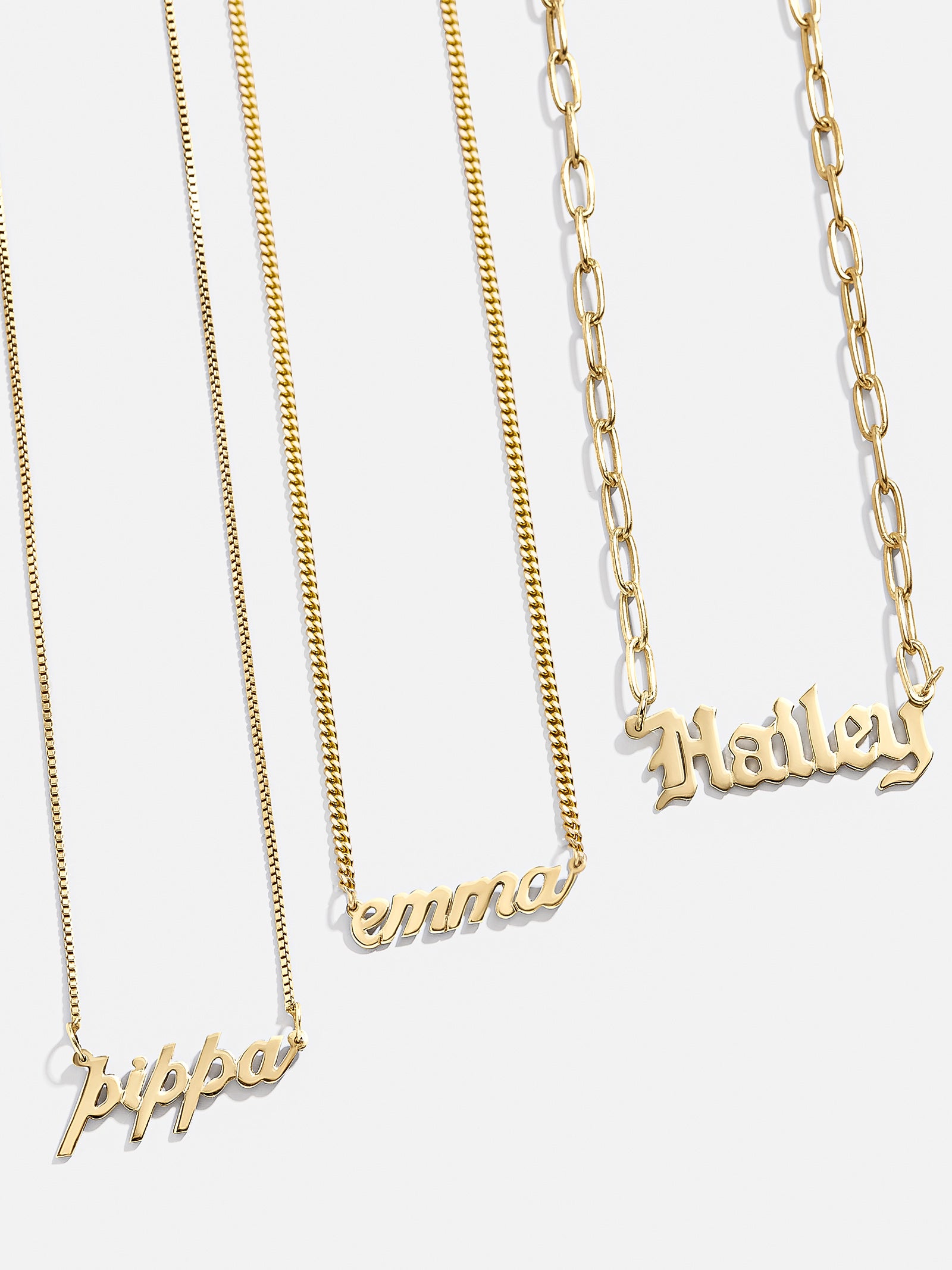 14K Gold Custom Nameplate Necklace Gold Get Gifting Enjoy 20 Off BaubleBar