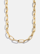 BaubleBar Hera Necklace - Gold - 
    Paperclip chain