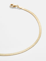 BaubleBar 18K Gold Plated Sterling Silver -
Gold herringbone bracelet
