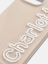 BaubleBar All the Beige Custom iPhone Case - Beige/White - 
    Get Gifting Early: 20% Off Custom