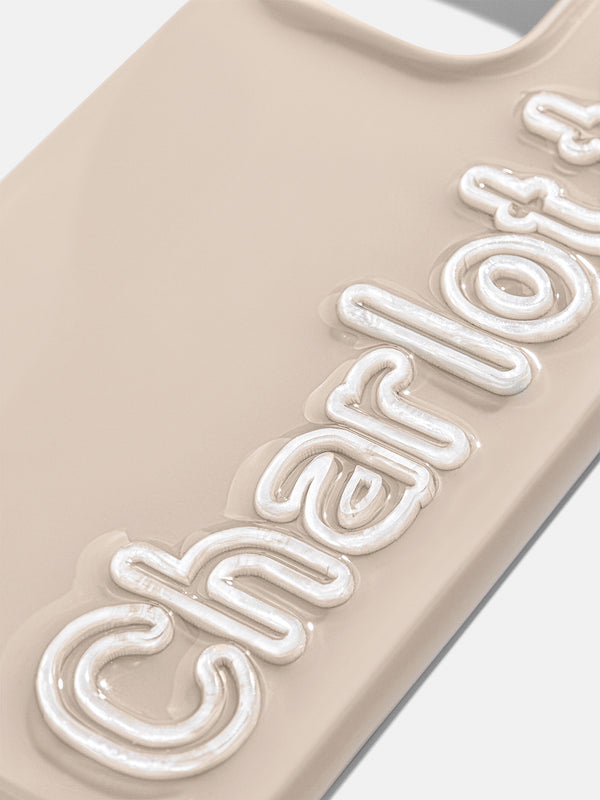 All the Beige Custom iPhone Case - Beige