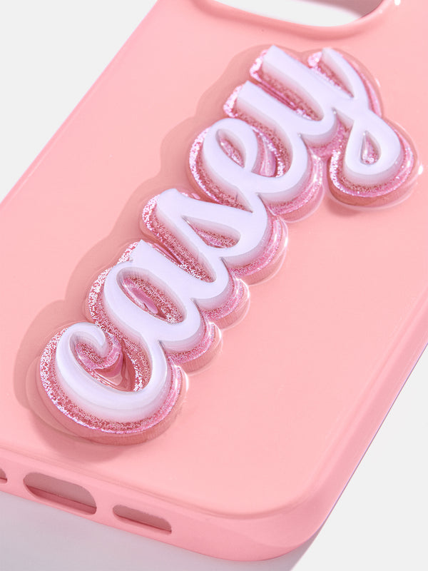 Peach, Please Custom iPhone Case - Pink