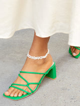 BaubleBar Teagan Pearl Layered Anklet  - White - 
    Chunky pearl anklet