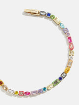 BaubleBar Kayden Bracelet - Rainbow - 
    Enamel and mixed stone tennis bracelet
  
