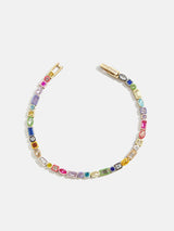 BaubleBar Kayden Bracelet - Rainbow - 
    Enamel and mixed stone tennis bracelet
  
