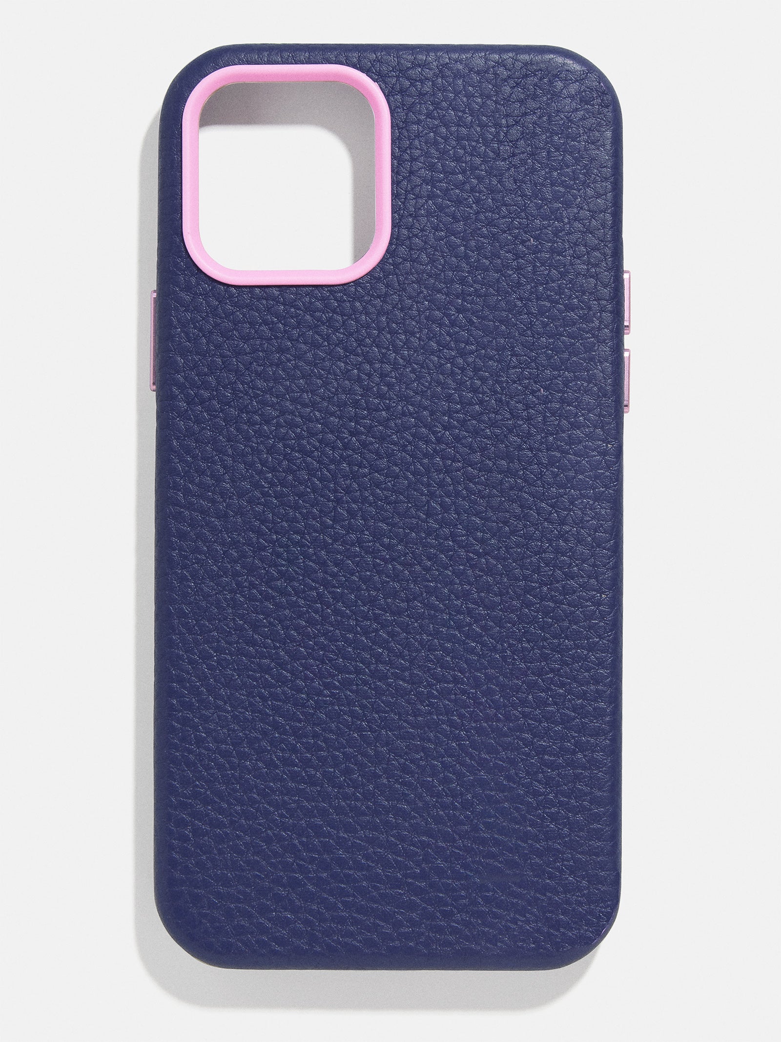 Leather Phone Case Navy Leather phone case BaubleBar