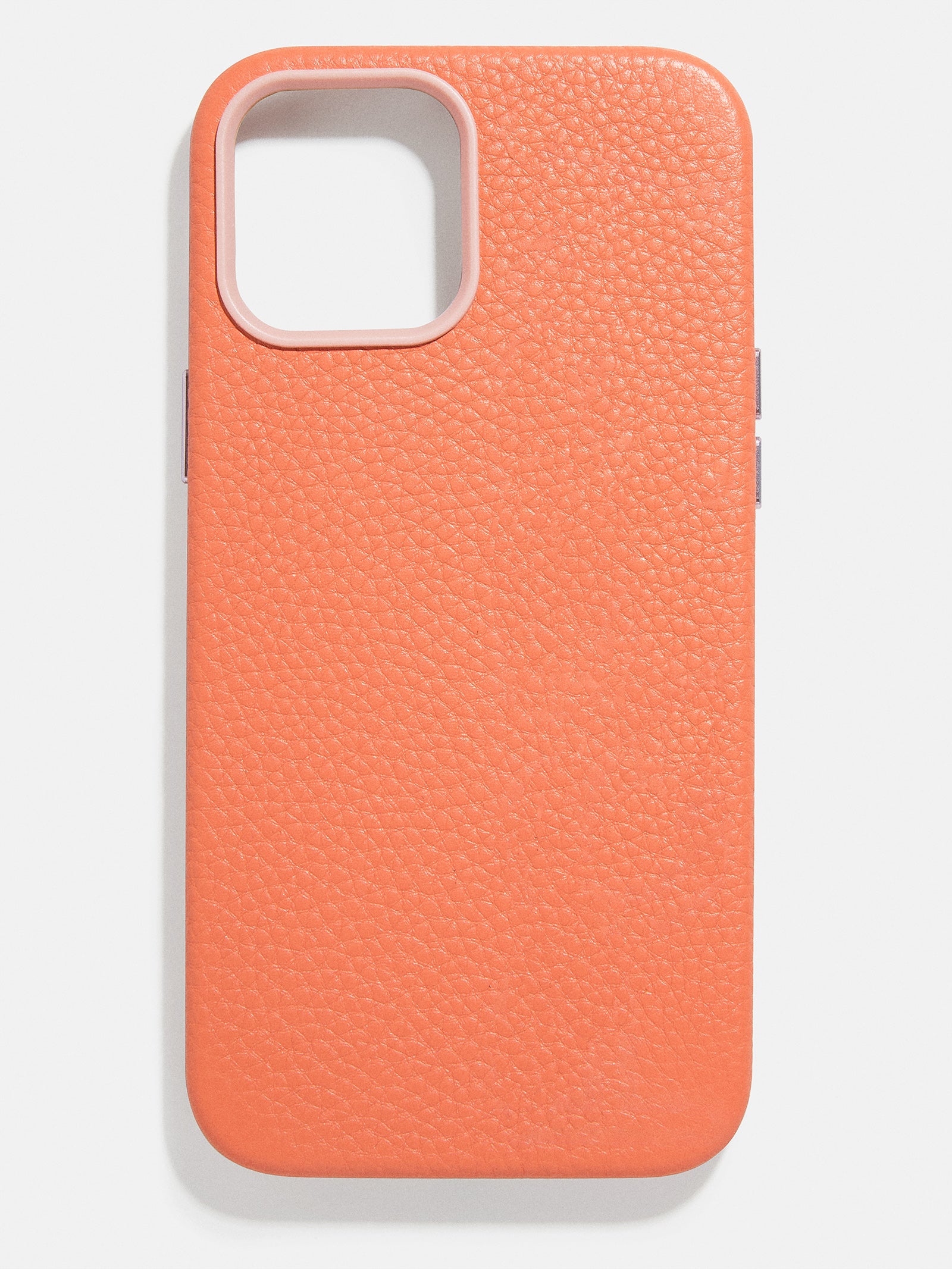 Leather Phone Case Orange Customizable phone case BaubleBar