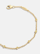 BaubleBar Yasmine 18K Gold Birthstone Bracelet - Topaz -
18K gold plated sterling silver, Cubic Zirconia stones