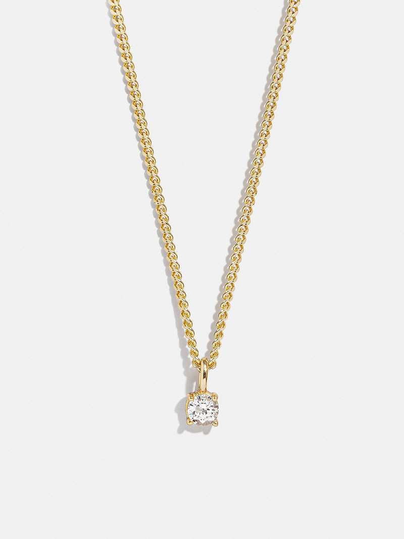 Victoria 18K Gold Necklace - Gold/Pavé