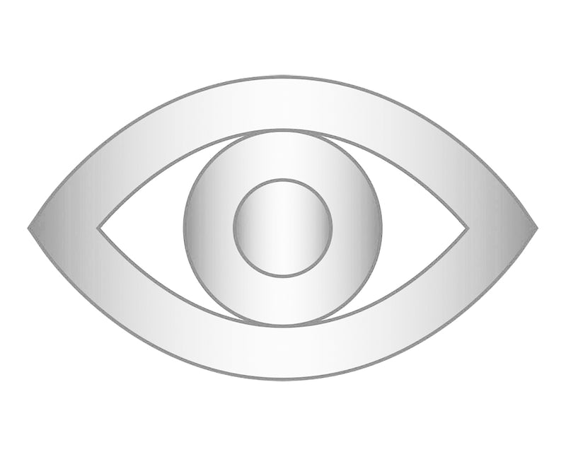 Mini Evil Eye Icon - Silver