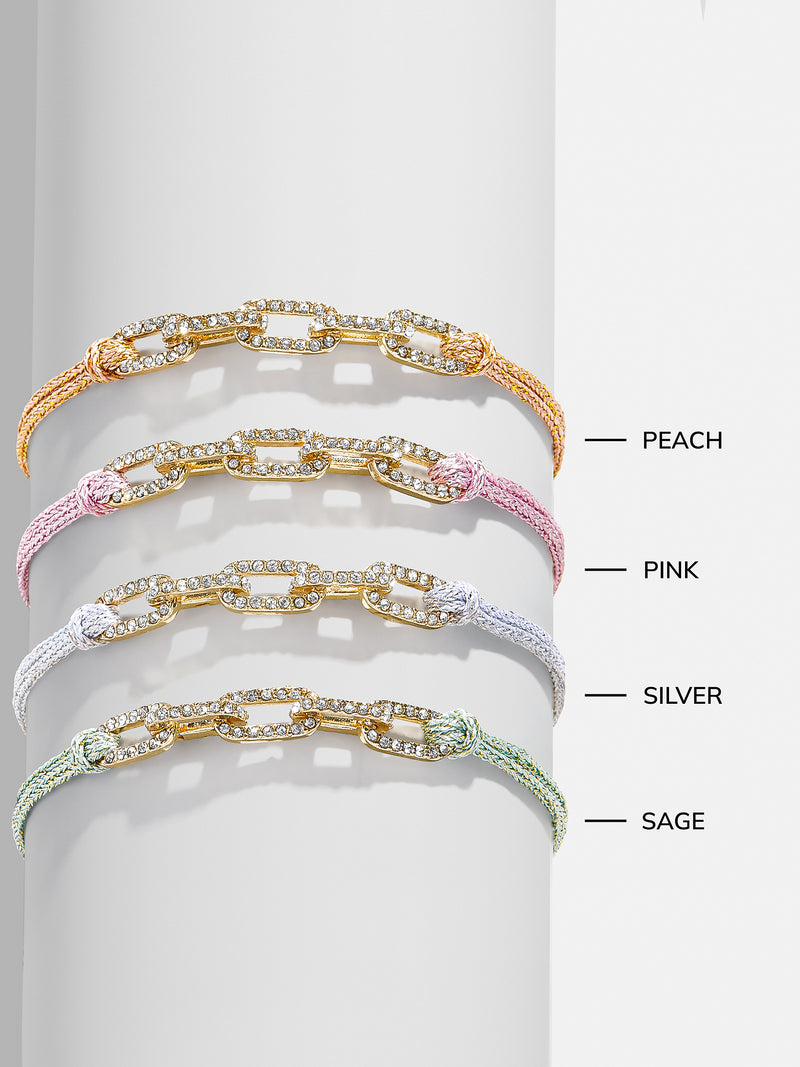 BaubleBar Bailey Bracelet - Peach - 
    Pull-tie cord bracelet
  
