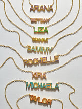 BaubleBar 18K Gold Birthstone Custom Nameplate Necklace - Light Amethyst - 
    Get Gifting Early: 20% Off Custom