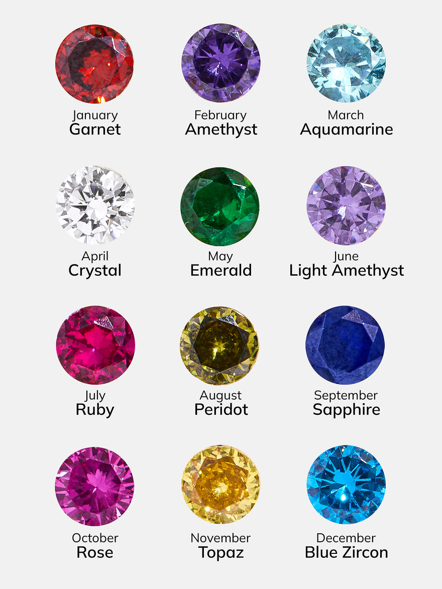 18K Gold Custom Birthstone Ring - Gold