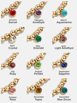 BaubleBar Birthstone Pisa Bracelet - Crystal -
Gold beaded bracelet for stacking