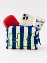 BaubleBar Striped Take It Away Custom Storage Pouch - Custom Harbor