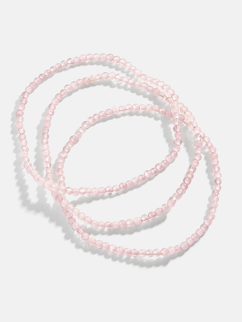 BaubleBar Izzy Semi-Precious Bracelet Set - Rose Quartz - 
    Enjoy an extra 20% off - This Week Only
  
