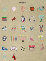 BaubleBar Beige -
Hand select 6 icons to personalize your tote