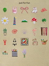 BaubleBar Beige -
Hand select 6 icons to personalize your tote