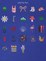 BaubleBar Navy -
Hand select 6 icons to personalize your tote