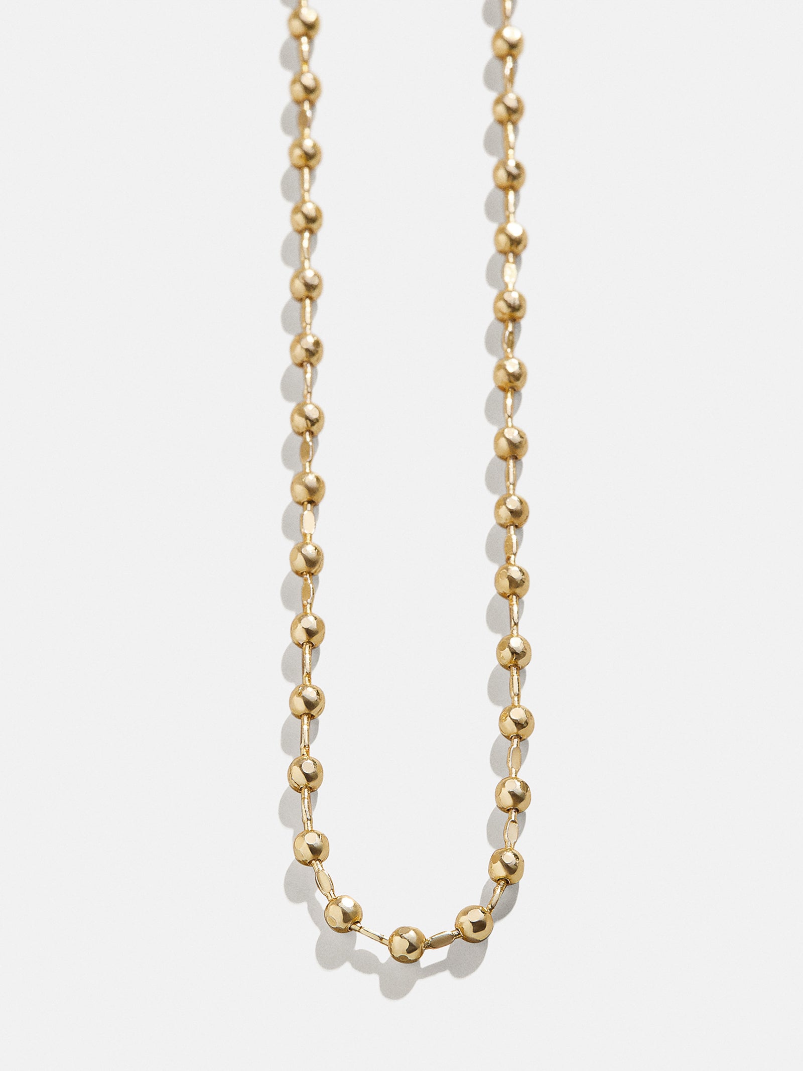 Cluster Charm Necklace Chain  - Gold Ball Chain