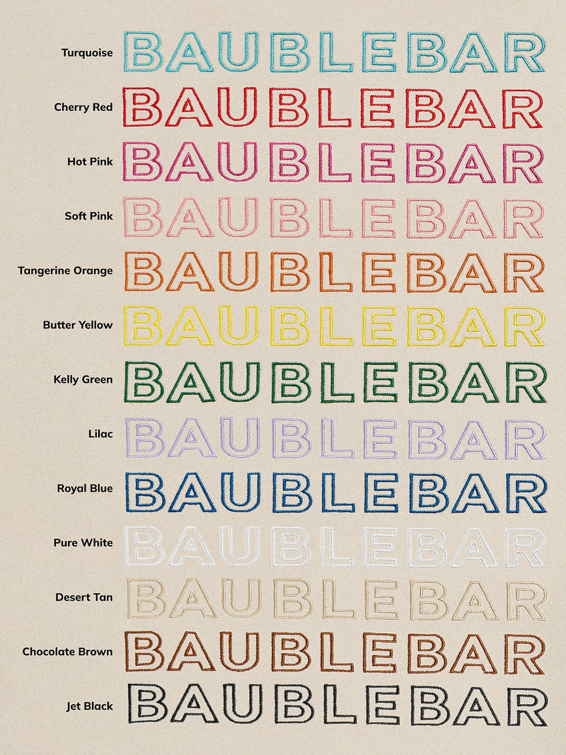 BaubleBar Custom Alpha Tote - Natural Sand -
Get Gifting Early: 20% Off Custom Totes