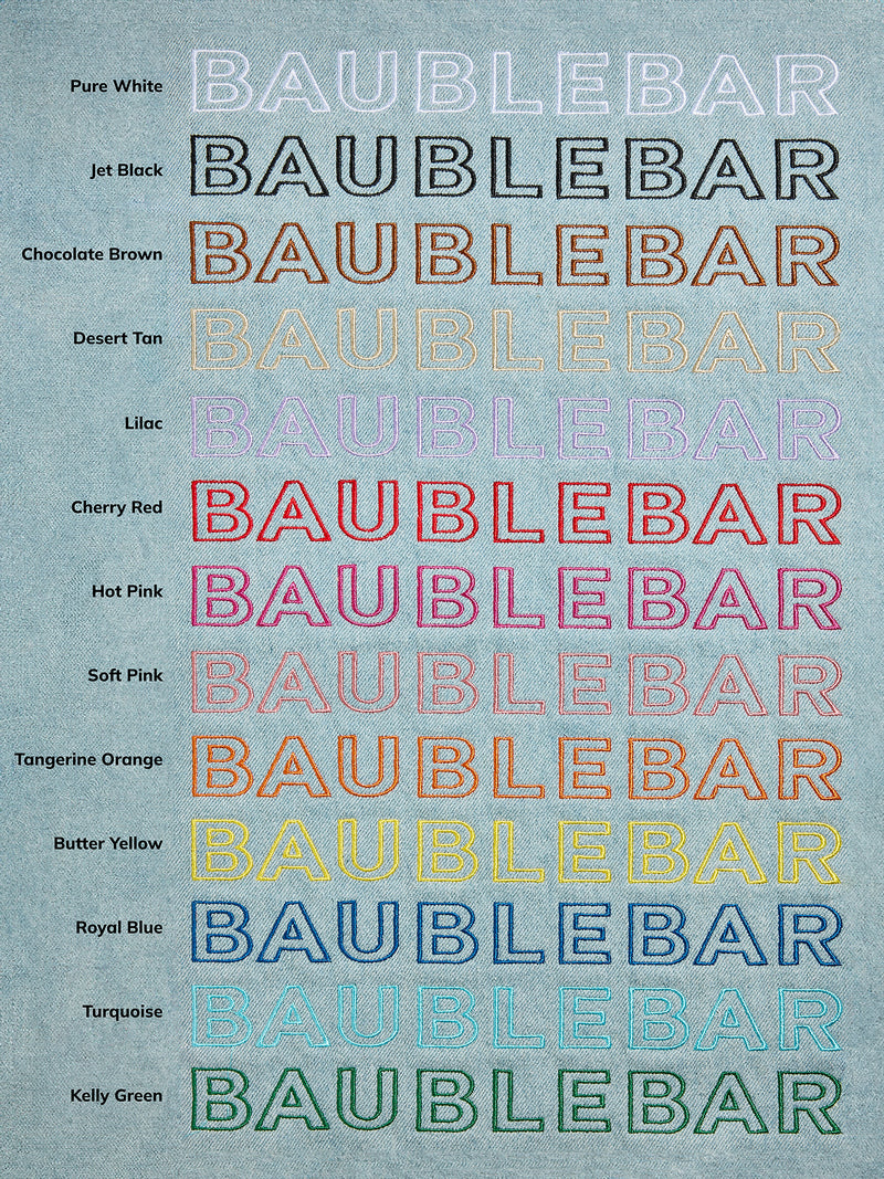 BaubleBar Custom Alpha Tote - Blue Denim -
Get Gifting Early: 20% Off Custom Totes