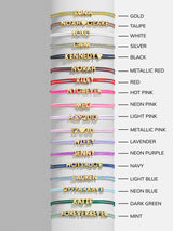 BaubleBar Custom Cord Bracelet - Taupe - 
    Custom nameplate bracelet