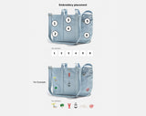 BaubleBar Light Denim -
Hand select 6 icons to personalize your tote