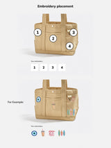 BaubleBar Beige -
Hand select 4 icons to personalize your tote